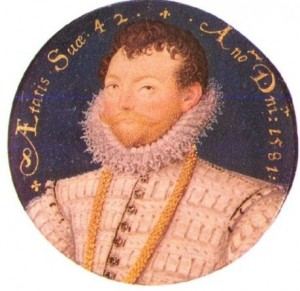 A miniature of Francis Drake by Nicholas Hilliard