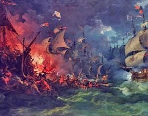 Defeat of the Spanish Armada by Philip James de Loutherbourg