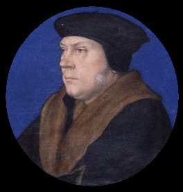 A miniature of Thomas Cromwell wearing a fur collar by Hans Holbein the Younger