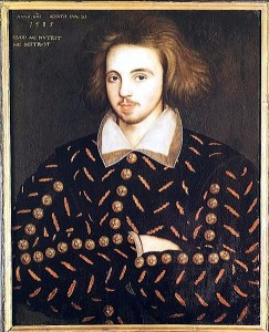 Portrait of an unknown man thought to be Christopher Marlowe