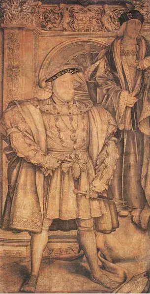 Henry VIII cartoon Holbein