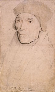 A sketch of Bishop John Fisher by Hans Holbein the Younger