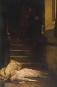 The Death of Amy Robsart, a Victorian painting by William Frederick Yeames