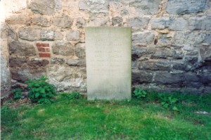 Memorial stone commemorating those who died in the battle.