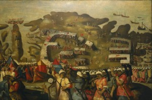 Siege of Malta by Matteo Perez d'Aleccio