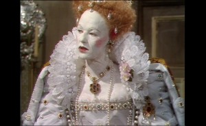 An elderly Elizabeth perfectly recreated by actress Glenda Jackson in the 1971 series “Elizabeth R”