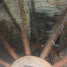 Water wheel in motion