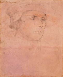 A preparatory sketch of Richard Rich, 1st Baron Rich, by Hans Holbein the Younger