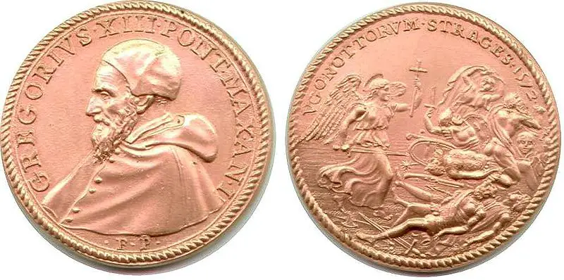 Pope Gregory XIII's medal