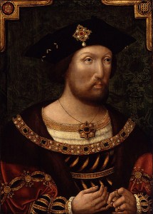 A portrait of Henry VIII by an unknown artist, c. 1520.