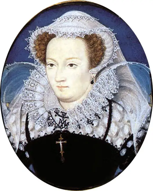 A miniature of Mary, Queen of Scots in captivity by Nicholas Hilliard