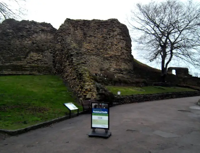 Ruins of Pontefract Castle today