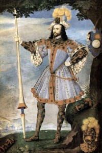 George Clifford attired as the Knight of Pendragon Castle for the Accession Day tilt of 1590