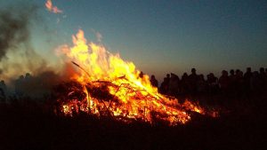 Midsummer bonfire