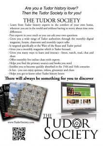 A5 Tudor Society Flier