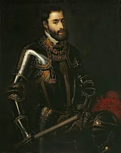 Charles V  by Juan Pantoja de la Cruz
