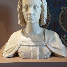 A bust of Queen Claude from The Queen's Gallery at the Royal Château of Blois