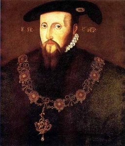 Portrait of Edward Seymour as 1st Earl of Hertford (c.1537), wearing the Collar of the Order of the Garter. By unknown artist, Longleat House, Wiltshire.
