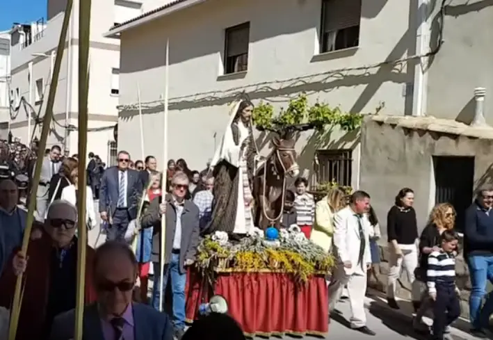 A Palm Sunday procession