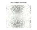 A picture of our Young Elizabeth i word search