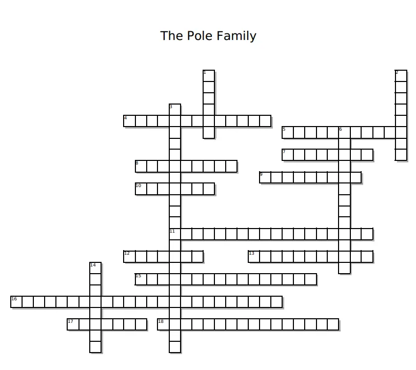 The Pole Family Crossword Puzzle The Tudor Society The Pole Family Crossword Puzzle The Tudor Society