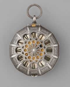 Repeater watch and key
ca. 1565 by Bartholomew Newsam, Met Museum