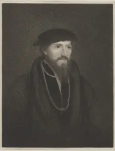Engraving of Sir Anthony Denny by Charles Picart, NPG.