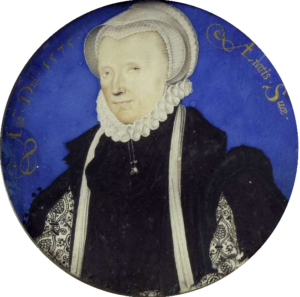 Miniature of Margaret Douglas, Countess of Lennox, by Nicholas Hilliard