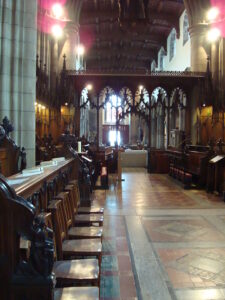 Photo of Bangor Cathedral quire by John Armagh