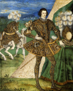 A portrait of Blount's stepson, Robert Devereux, attributed to Nicholas Hilliard