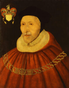 Sir James Dyer wearing his robes and chains of office by an unknown artist
