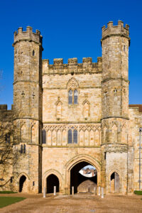 the gatehouse of Battle Abbey, home of Magdalen Browne and her husband