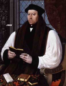 A portrait of Thomas Cranmer by Gerlach Flicke.