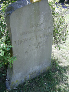 A memorial stone to martyr Thomas Harding in Chesham