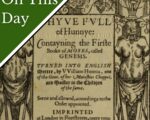 Title page of A Hyve Full of Hunnye by William Hunnis