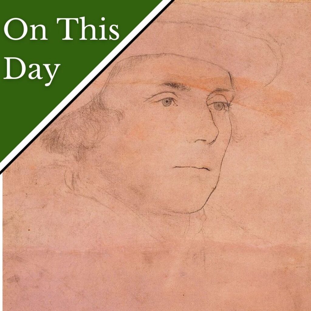 A preparatory sketch of Richard Rich, 1st Baron Rich, by Hans Holbein the Younger