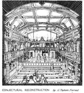 A conjectural reconstruction of Blackfriars theatre
