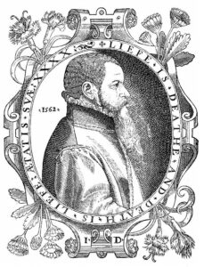 Woodcut of John Day (dated 1562) included in the 1563 and subsequent editions of Actes and Monuments
