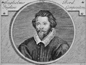 An undated etching of Byrd by Gerard Vandergucht (after Nicola Francesco Haym)
