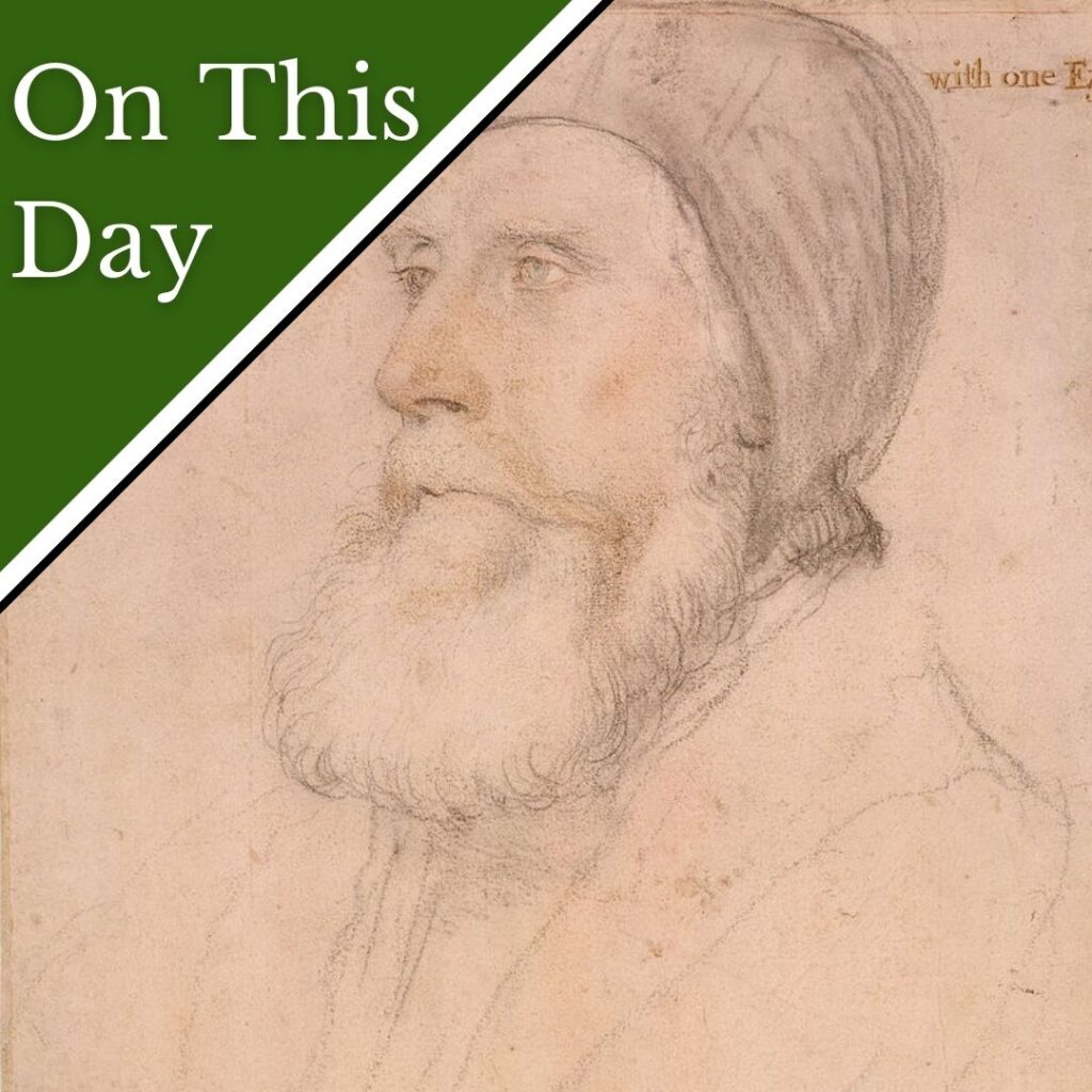Drawing of John Russell, 1st Earl of Bedford, by Hans Holbein the Younger