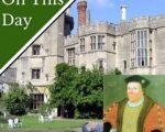 A photo of Thornbury Castle and a portrait of its owner and builder, Edward Stafford, Duke of Buckingham