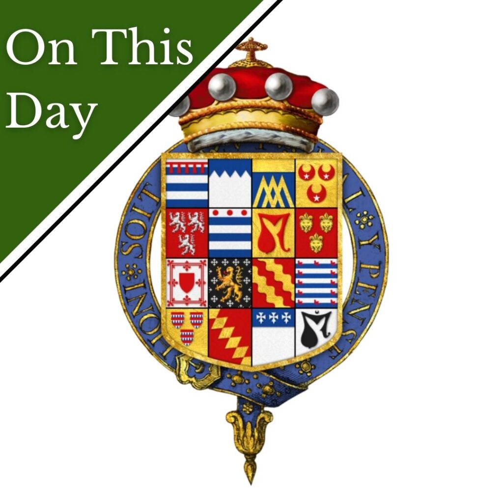 Arms of Arthur Grey, 14th Baron Grey of Wilton