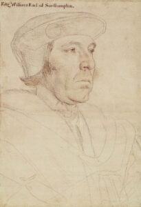 Sketch in chalk of William Fitzwilliam, Earl of Southampton, by Hans Holbein the Younger.