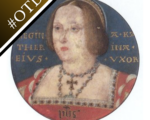 Miniature of an older Catherine of Aragon