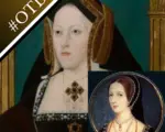 A portrait of Catherine of Aragon and a miniature of Anne Boleyn