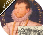 A miniature of Sir Francis Drake and an engraving of the Gunpowder Plotters