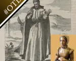 An engraving of Catholic martyr Roger Filcock and a statue of St Anne Line