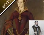 A portrait of Lady Jane Grey and a coloured engraving of Bishop John Hooper