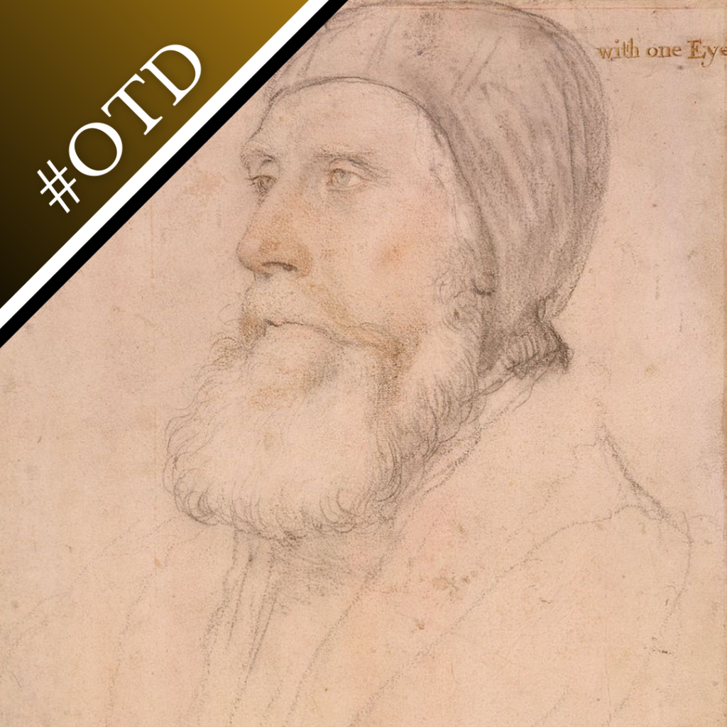 A preparatory sketch of Sir John Russell by Holbein