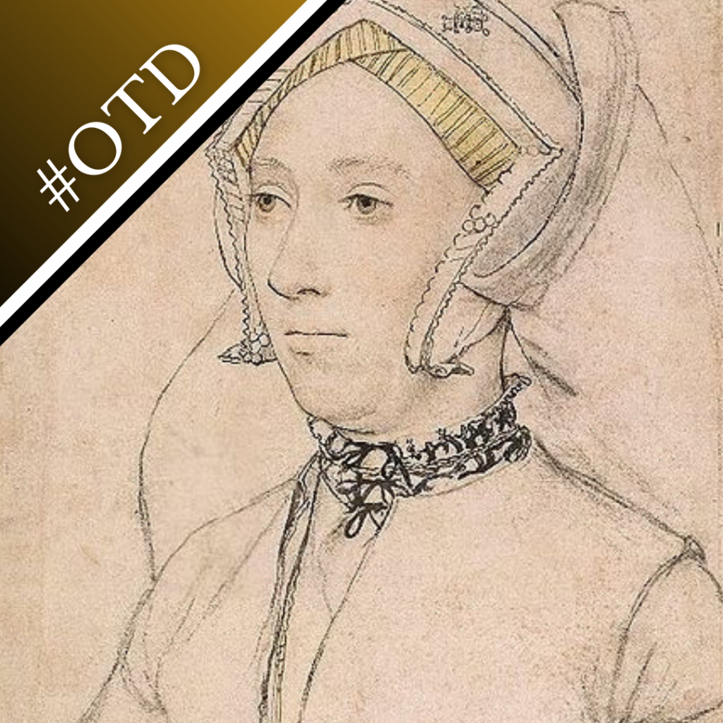 A sketch of Katherine Willoughby by Holbein